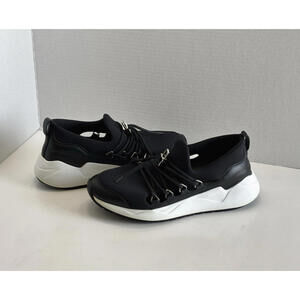 Buscemi Women’s Black Mesh & Leather Low-Top Sneakers Size 38/7.5 Made in Italy